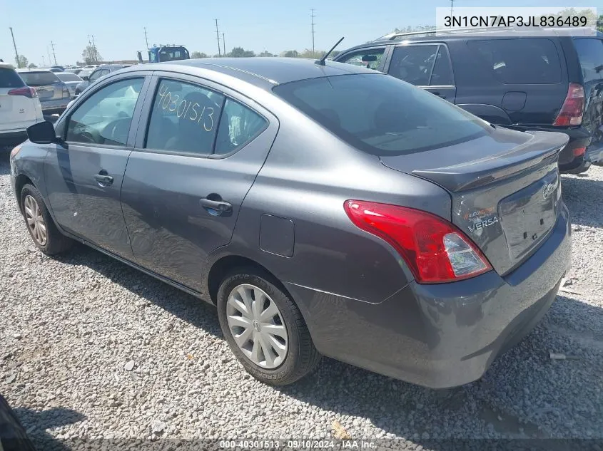 3N1CN7AP3JL836489 2018 Nissan Versa S/S Plus/Sv/Sl