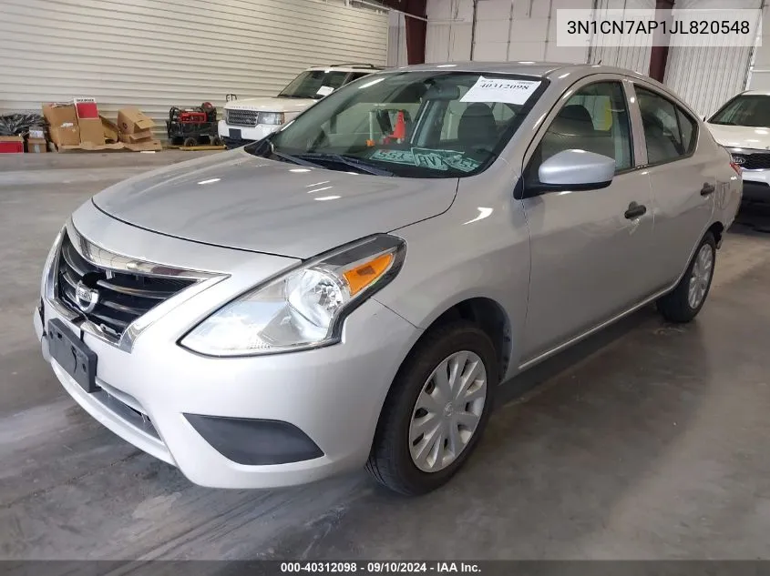 3N1CN7AP1JL820548 2018 Nissan Versa 1.6 S