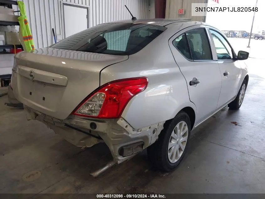 3N1CN7AP1JL820548 2018 Nissan Versa 1.6 S