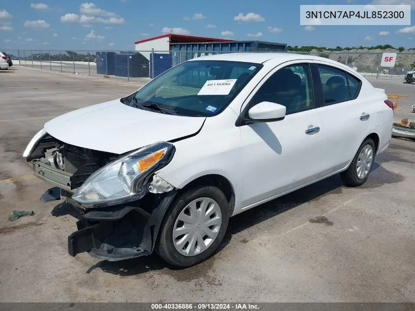 3N1CN7AP4JL852300 2018 Nissan Versa 1.6 Sv