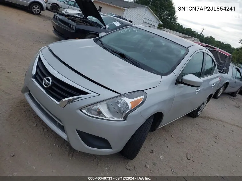 2018 Nissan Versa 1.6 Sv VIN: 3N1CN7AP2JL854241 Lot: 40340733