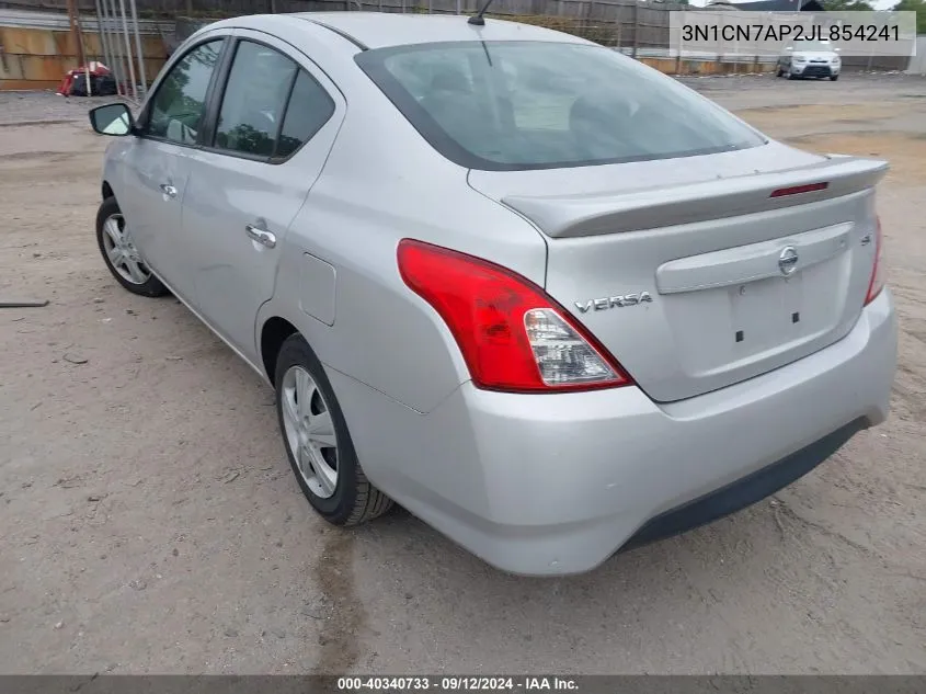 2018 Nissan Versa 1.6 Sv VIN: 3N1CN7AP2JL854241 Lot: 40340733