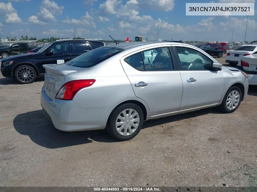 2018 Nissan Versa 1.6 Sv VIN: 3N1CN7AP4JK397521 Lot: 40344503