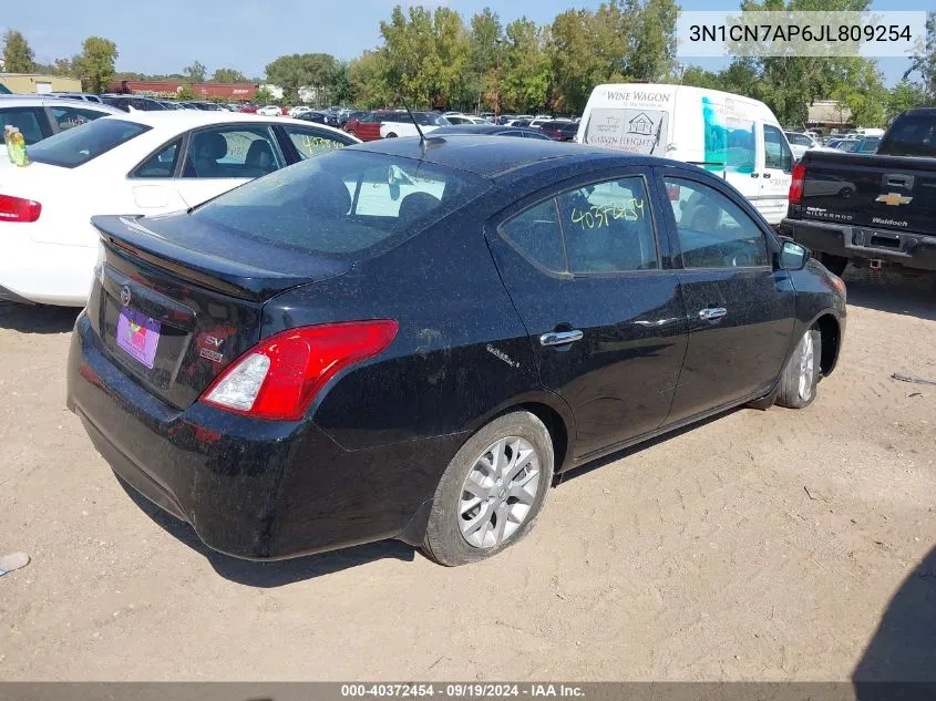 2018 Nissan Versa 1.6 Sv VIN: 3N1CN7AP6JL809254 Lot: 40372454