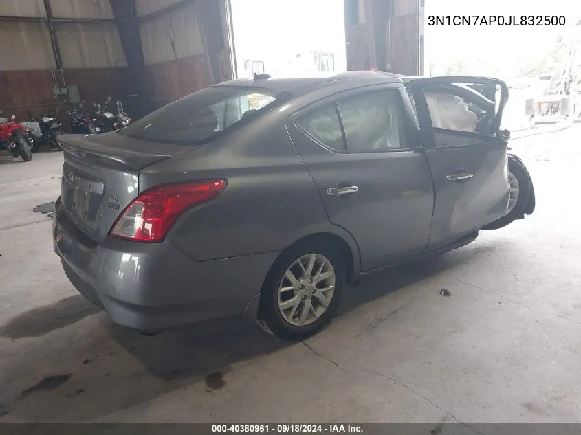 2018 Nissan Versa 1.6 Sv VIN: 3N1CN7AP0JL832500 Lot: 40380961