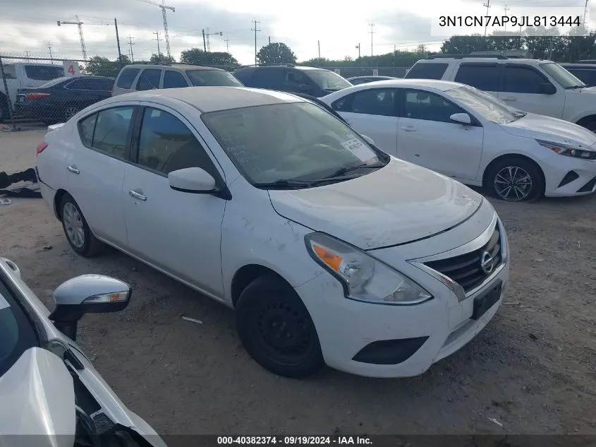 2018 Nissan Versa 1.6 Sv VIN: 3N1CN7AP9JL813444 Lot: 40382374