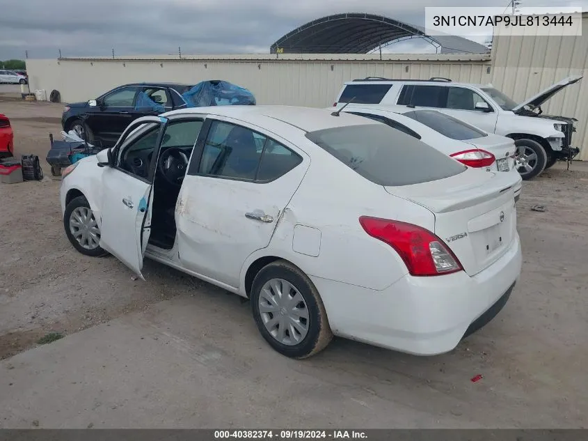 2018 Nissan Versa 1.6 Sv VIN: 3N1CN7AP9JL813444 Lot: 40382374