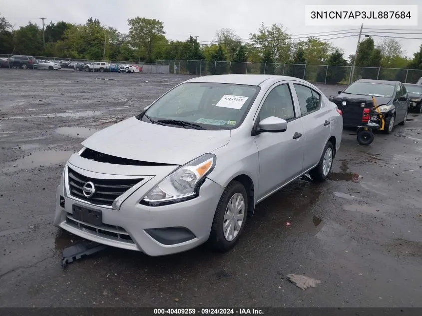 3N1CN7AP3JL887684 2018 Nissan Versa 1.6 S