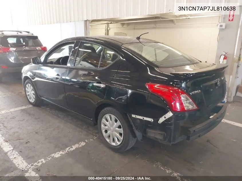 3N1CN7AP7JL810638 2018 Nissan Versa 1.6 Sv