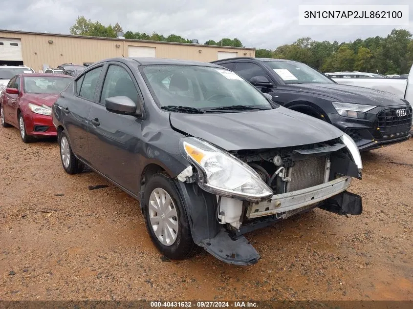 2018 Nissan Versa 1.6 S VIN: 3N1CN7AP2JL862100 Lot: 40431632