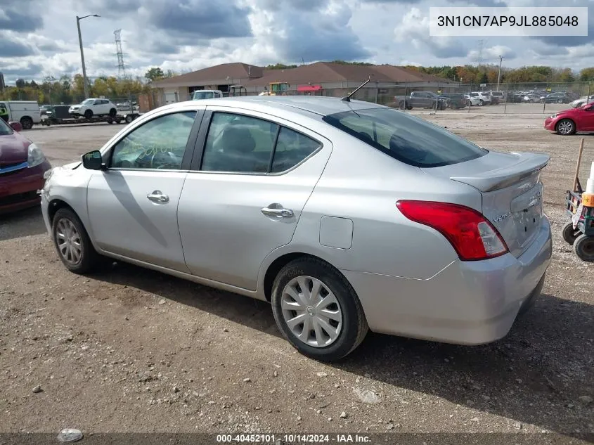 2018 Nissan Versa 1.6 Sv VIN: 3N1CN7AP9JL885048 Lot: 40452101