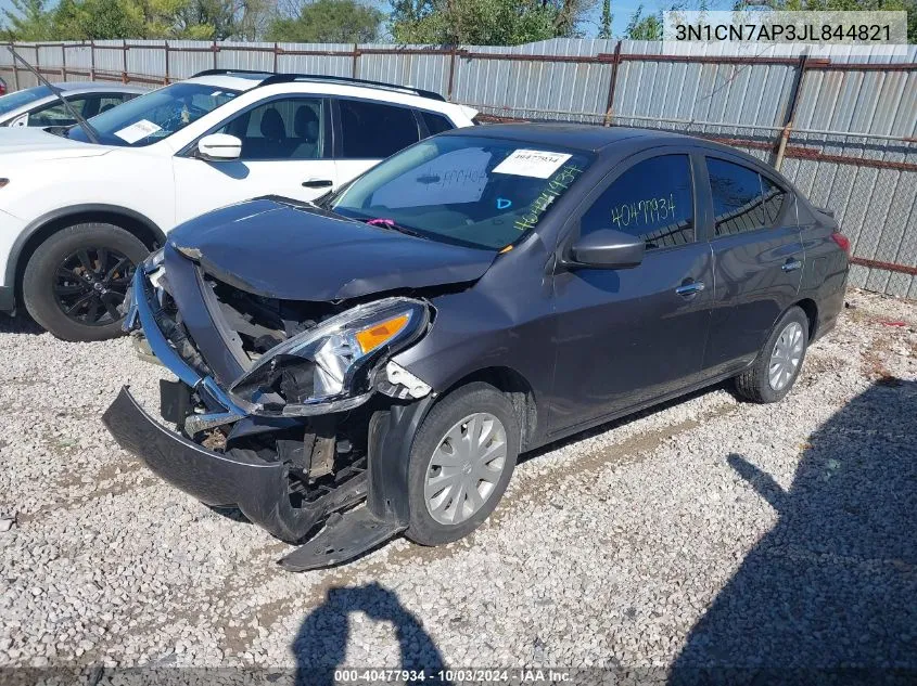 2018 Nissan Versa 1.6 Sv VIN: 3N1CN7AP3JL844821 Lot: 40477934