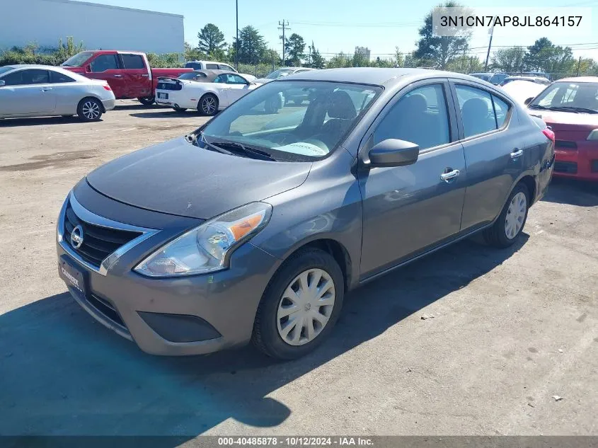 2018 Nissan Versa 1.6 Sv VIN: 3N1CN7AP8JL864157 Lot: 40485878