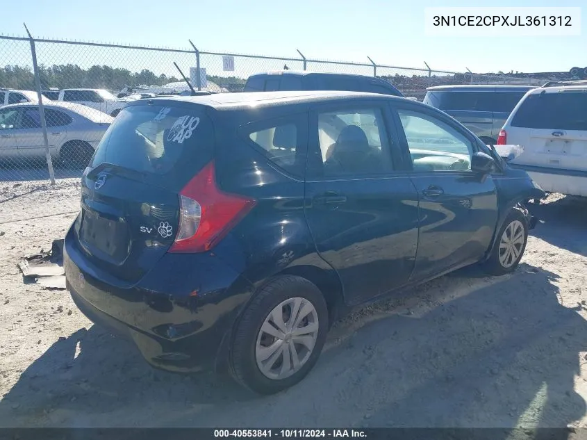 2018 Nissan Versa Note Sv VIN: 3N1CE2CPXJL361312 Lot: 40553841