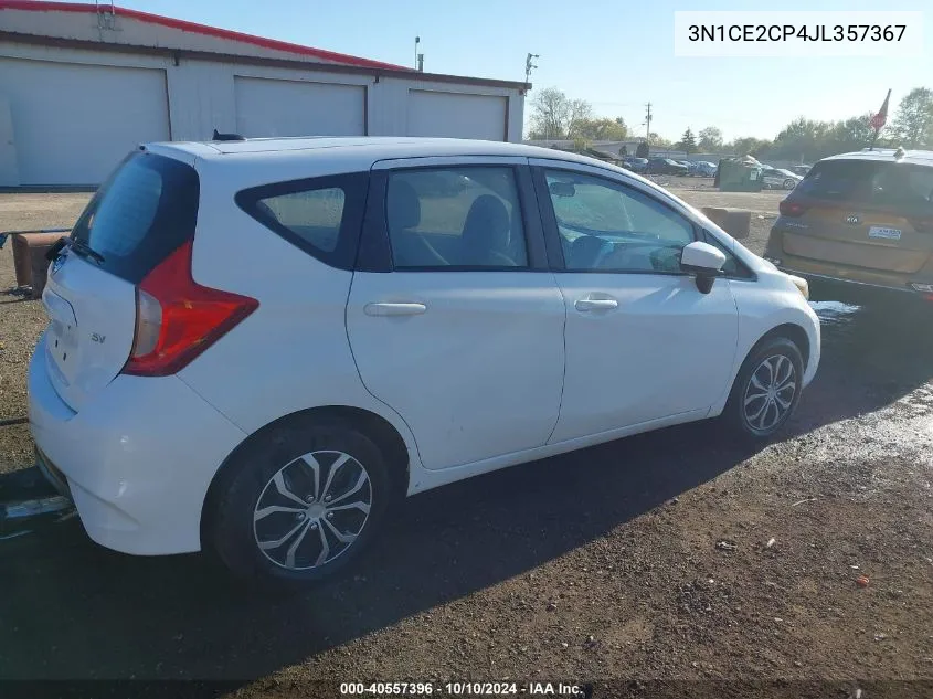 2018 Nissan Versa Note Sv VIN: 3N1CE2CP4JL357367 Lot: 40557396