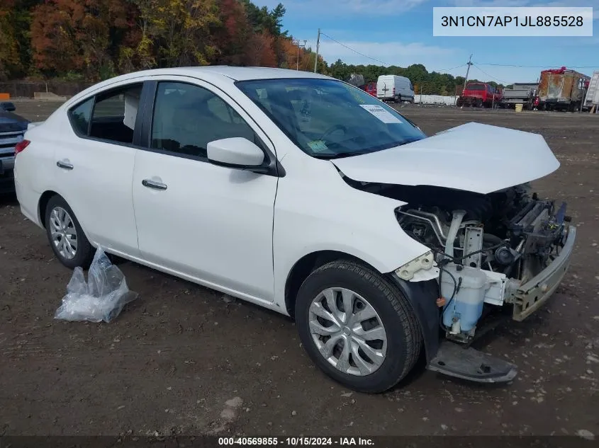 2018 Nissan Versa 1.6 Sv VIN: 3N1CN7AP1JL885528 Lot: 40569855