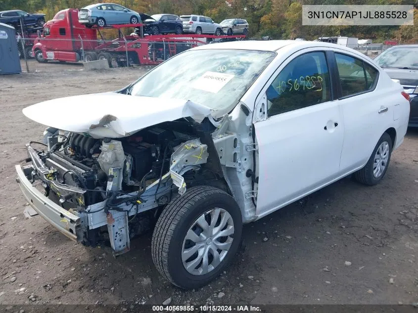 2018 Nissan Versa 1.6 Sv VIN: 3N1CN7AP1JL885528 Lot: 40569855