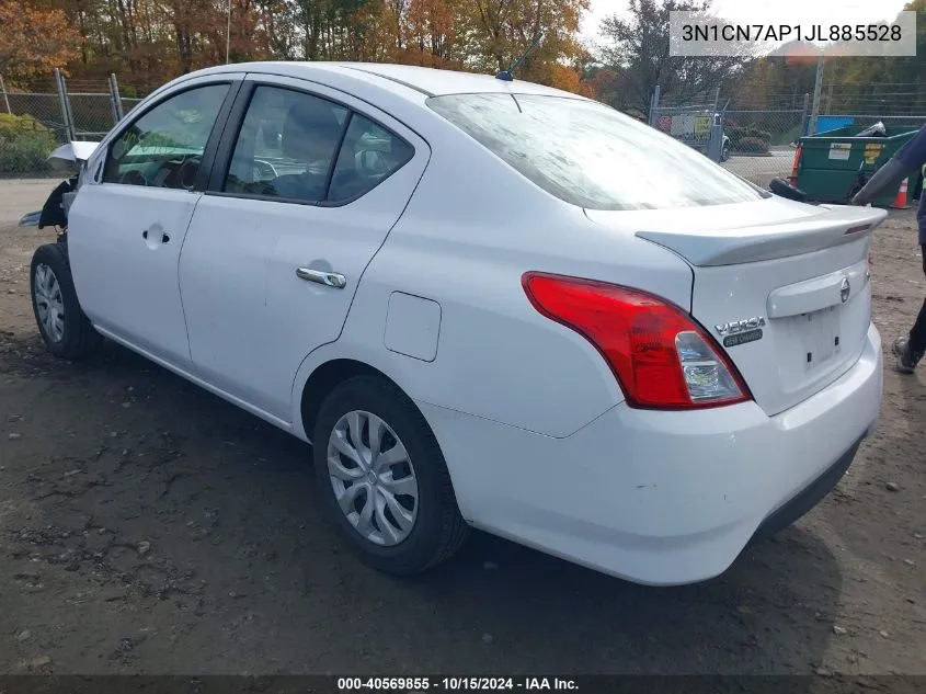 2018 Nissan Versa 1.6 Sv VIN: 3N1CN7AP1JL885528 Lot: 40569855