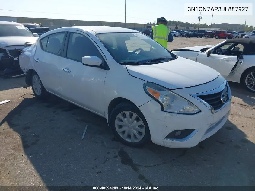 3N1CN7AP3JL887927 2018 Nissan Versa Sedan S/S Plus/Sv/Sl