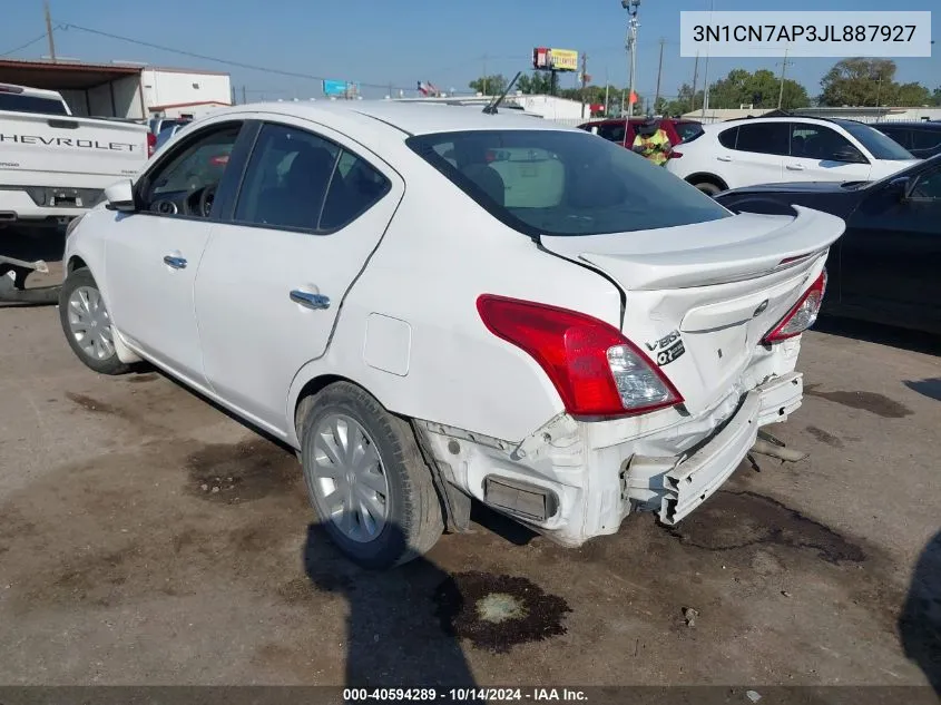 3N1CN7AP3JL887927 2018 Nissan Versa Sedan S/S Plus/Sv/Sl