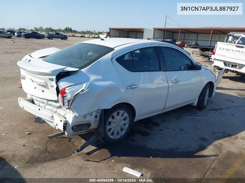 3N1CN7AP3JL887927 2018 Nissan Versa Sedan S/S Plus/Sv/Sl