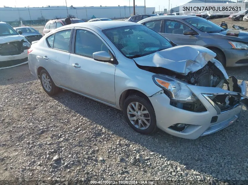 3N1CN7AP0JL862631 2018 Nissan Versa 1.6 Sv