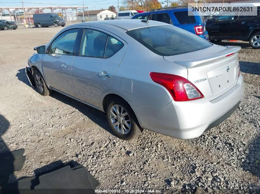 3N1CN7AP0JL862631 2018 Nissan Versa 1.6 Sv