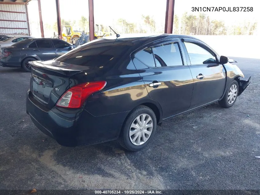 3N1CN7AP0JL837258 2018 Nissan Versa 1.6 Sv