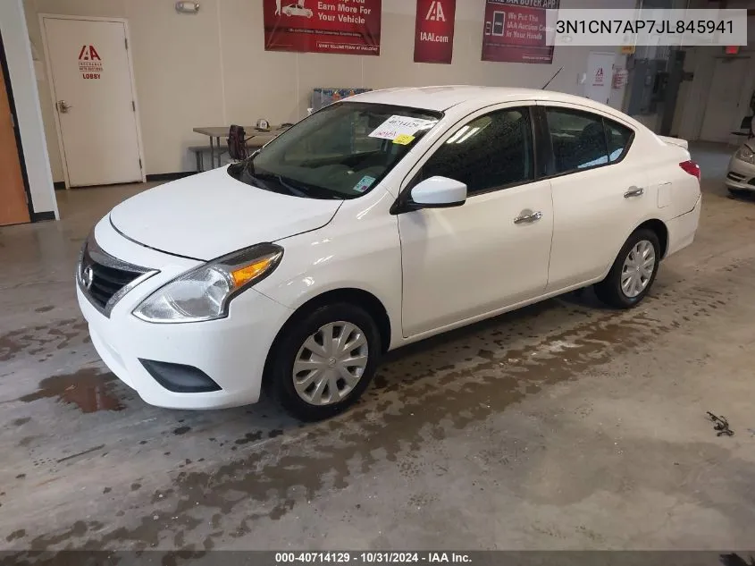 2018 Nissan Versa 1.6 Sv VIN: 3N1CN7AP7JL845941 Lot: 40714129