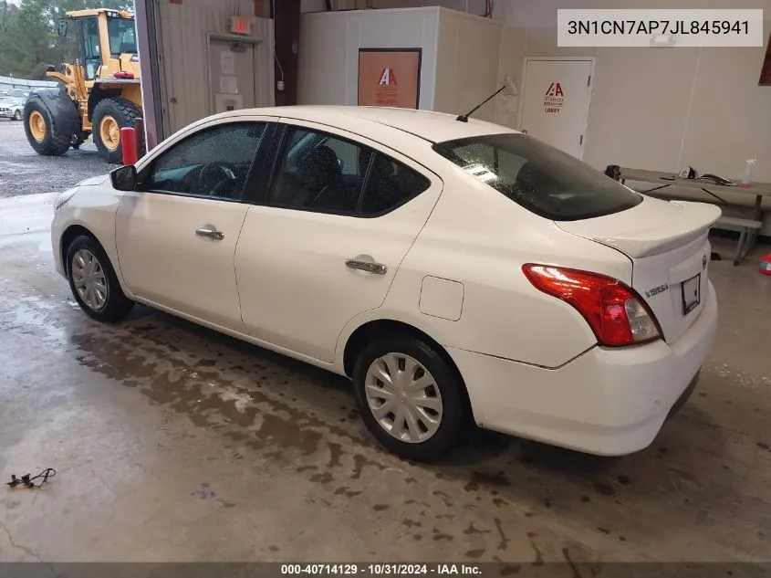 2018 Nissan Versa 1.6 Sv VIN: 3N1CN7AP7JL845941 Lot: 40714129