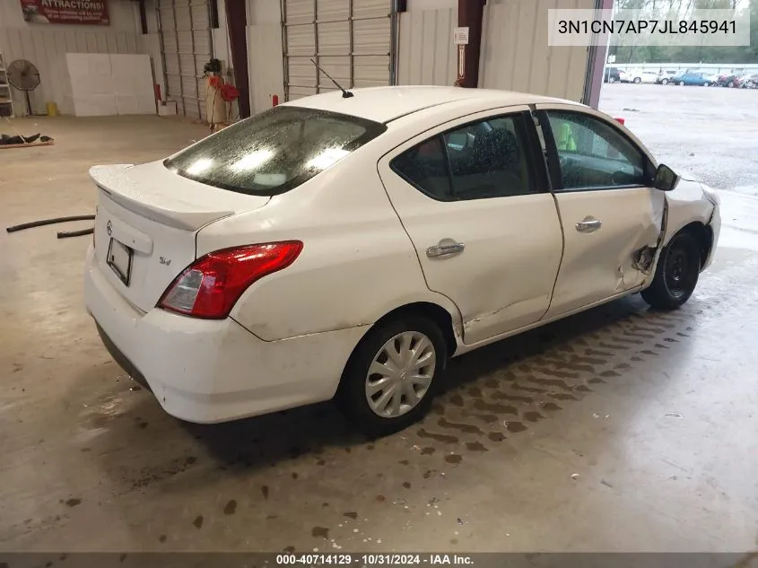 2018 Nissan Versa 1.6 Sv VIN: 3N1CN7AP7JL845941 Lot: 40714129