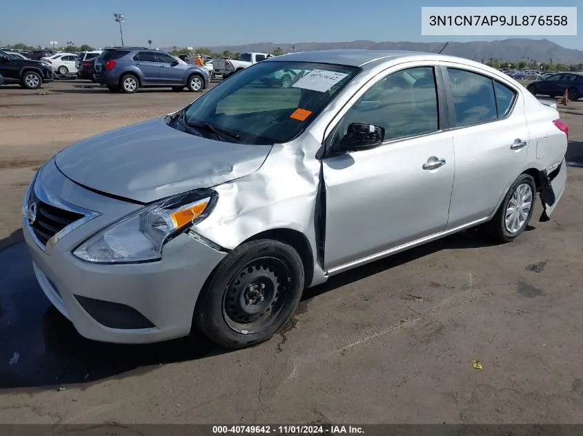 2018 Nissan Versa 1.6 Sv VIN: 3N1CN7AP9JL876558 Lot: 40749642