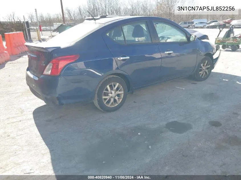 2018 Nissan Versa 1.6 Sv VIN: 3N1CN7AP5JL852256 Lot: 40820940