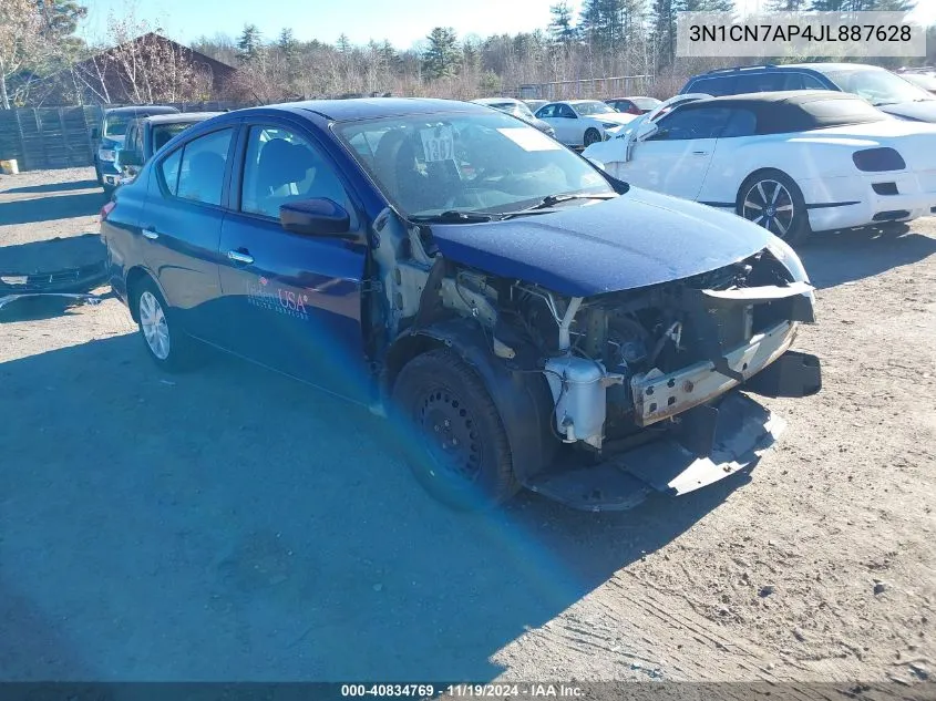 2018 Nissan Versa 1.6 Sv VIN: 3N1CN7AP4JL887628 Lot: 40834769