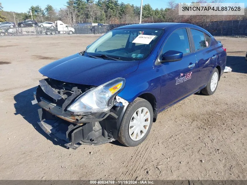 2018 Nissan Versa 1.6 Sv VIN: 3N1CN7AP4JL887628 Lot: 40834769