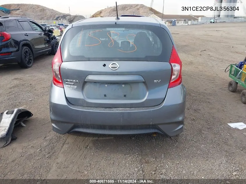 3N1CE2CP8JL356304 2018 Nissan Versa Note Sv