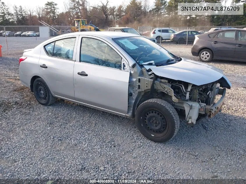 2018 Nissan Versa 1.6 S+ VIN: 3N1CN7AP4JL876709 Lot: 40905938