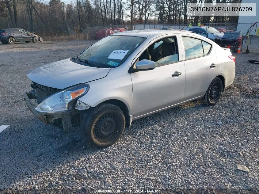 2018 Nissan Versa 1.6 S+ VIN: 3N1CN7AP4JL876709 Lot: 40905938