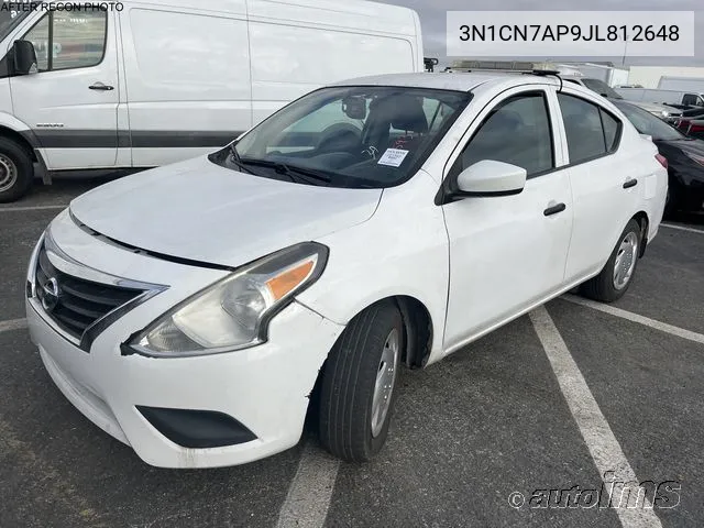 2018 Nissan Versa 1.6 S+ VIN: 3N1CN7AP9JL812648 Lot: 40923829