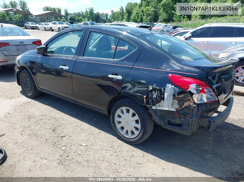 2019 Nissan Versa 1.6 Sv VIN: 3N1CN7AP1KL835066 Lot: 39439094