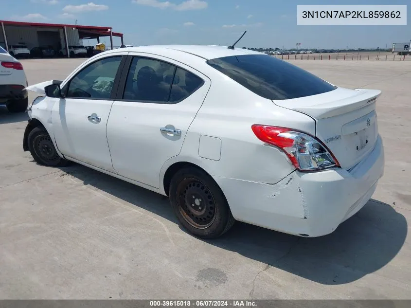 3N1CN7AP2KL859862 2019 Nissan Versa 1.6 Sv