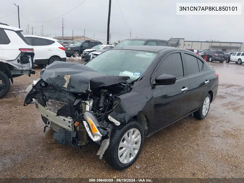 2019 Nissan Versa 1.6 Sv VIN: 3N1CN7AP8KL850101 Lot: 39649359