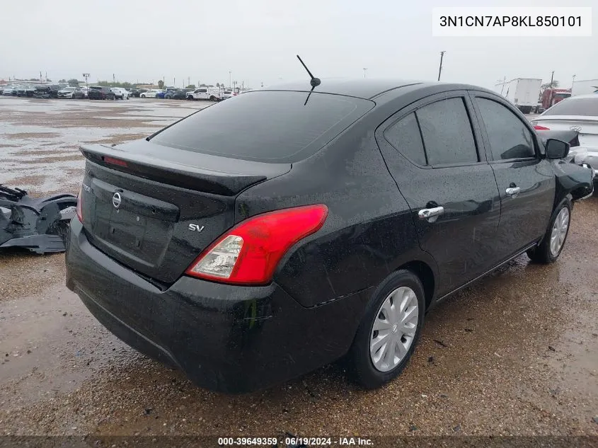 3N1CN7AP8KL850101 2019 Nissan Versa 1.6 Sv