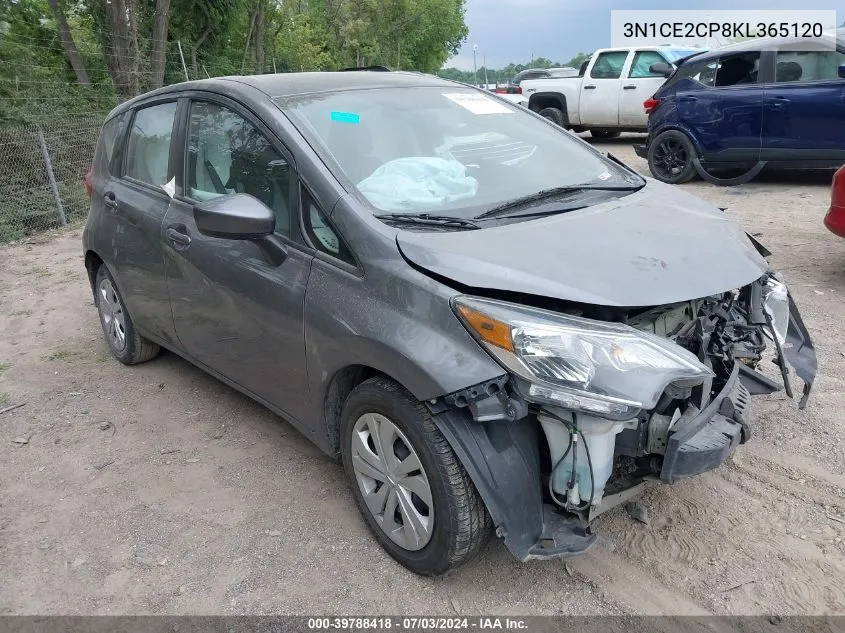 2019 Nissan Versa Note Sv VIN: 3N1CE2CP8KL365120 Lot: 39788418