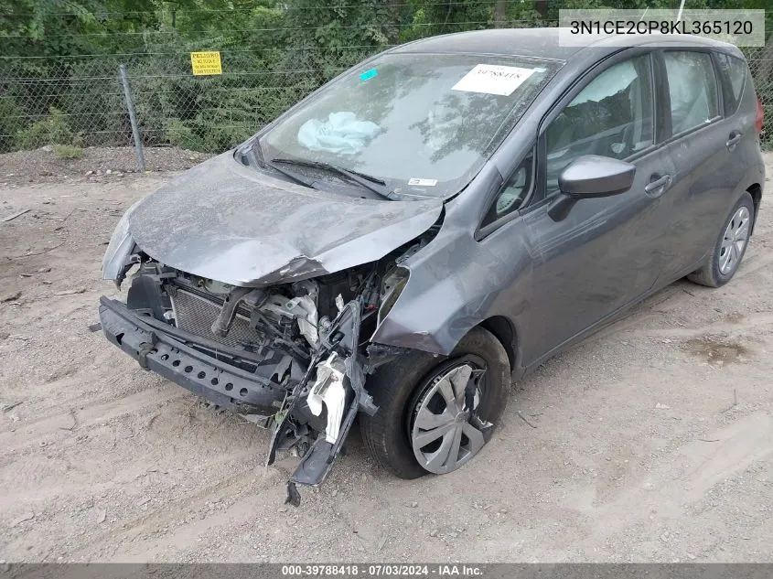 2019 Nissan Versa Note Sv VIN: 3N1CE2CP8KL365120 Lot: 39788418