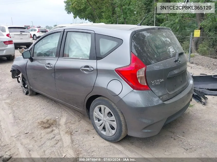 3N1CE2CP8KL365120 2019 Nissan Versa Note Sv