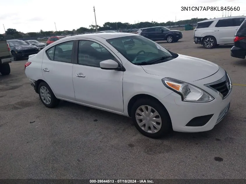 2019 Nissan Versa 1.6 Sv VIN: 3N1CN7AP8KL845660 Lot: 39844513