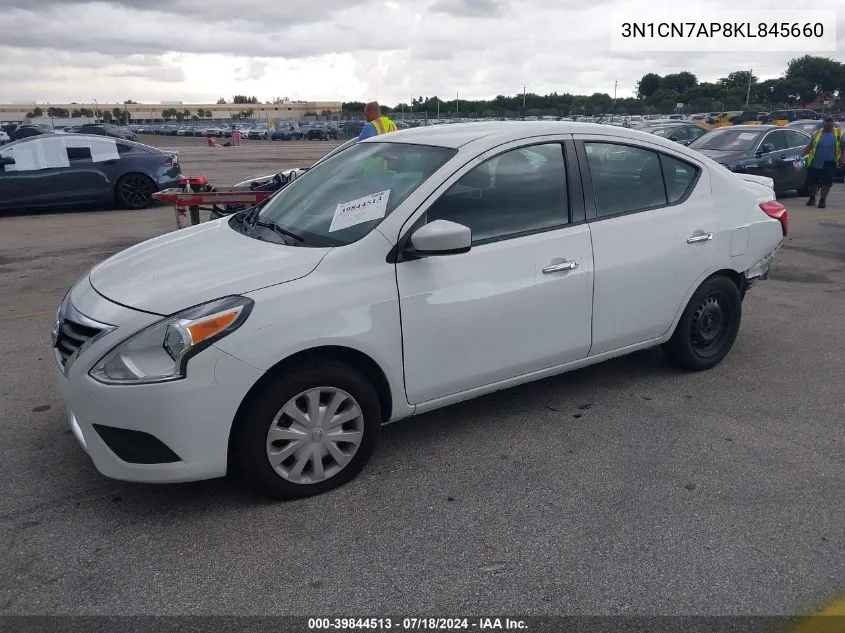 2019 Nissan Versa 1.6 Sv VIN: 3N1CN7AP8KL845660 Lot: 39844513