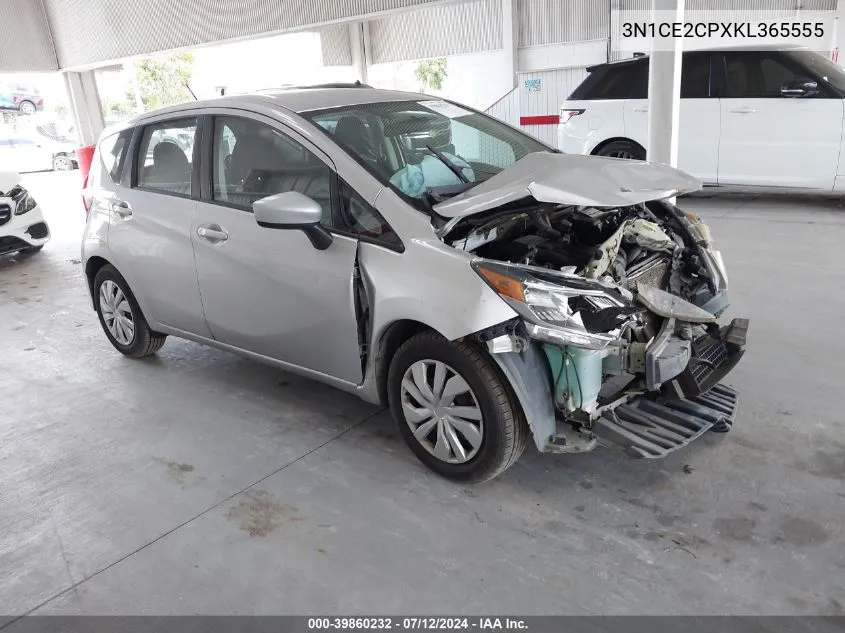 3N1CE2CPXKL365555 2019 Nissan Versa Note Sv