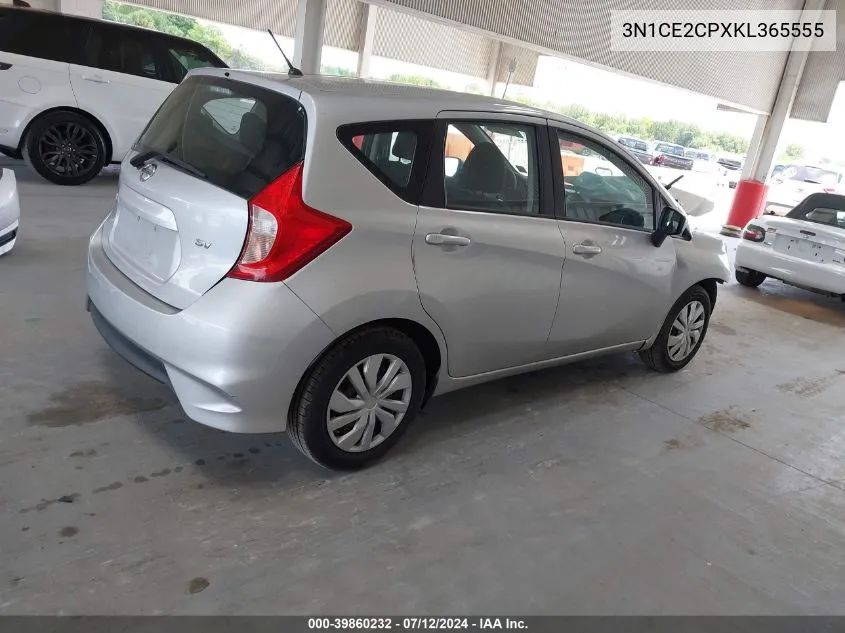 3N1CE2CPXKL365555 2019 Nissan Versa Note Sv